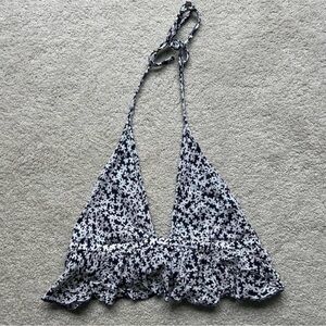 garage halter top navy blue size small
